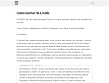 Tablet Screenshot of ganharnaloteria.net